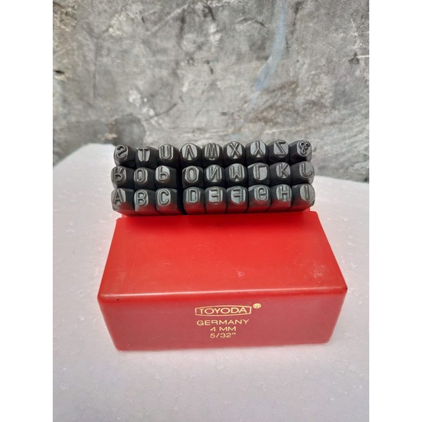 mata ketok obeng huruf A-Z 4mm - huruf ketok rangka mesin