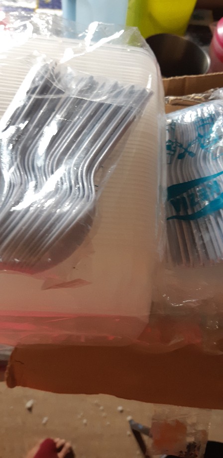 Thinwall 500ml Kotak Panjang/kotak Makan/kotak Nasi/kotak Plastik