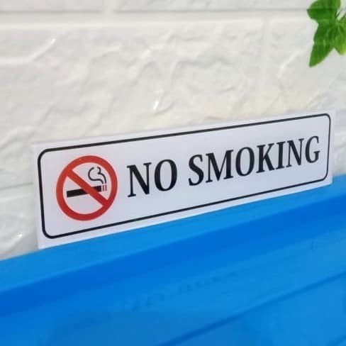 

SIGN AKRILIK NO SMOKING UK 5X20CM