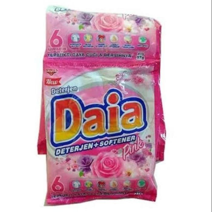 Daia Deterjen Bubuk Softener Pink (1 Renteng)