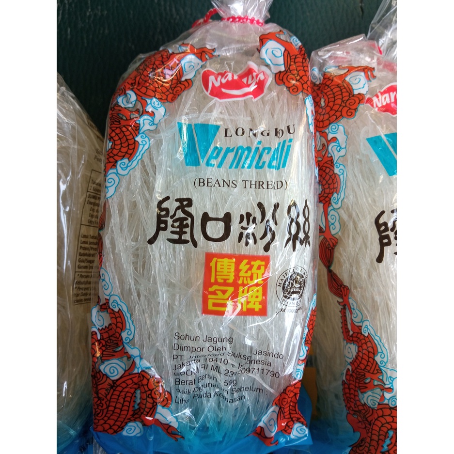 

Mie Soun Mi Kering Bean VERMICELLI Sohun 50 gram Naraya Cap Naga