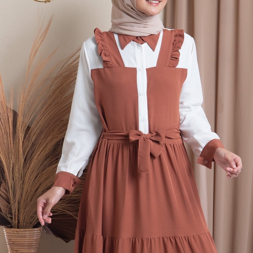 BEFAST - ZSO Dress Wanita HALIZA / Silvana Dress / Dress Wanita / Pakaian Dress Maxi Jumbo / Dress Kondangan/Pesta / Dress Polos Formal / Keluaran Terbaru 2022 / Dress Lengan Panjang / Fashion Wanita Muslimah