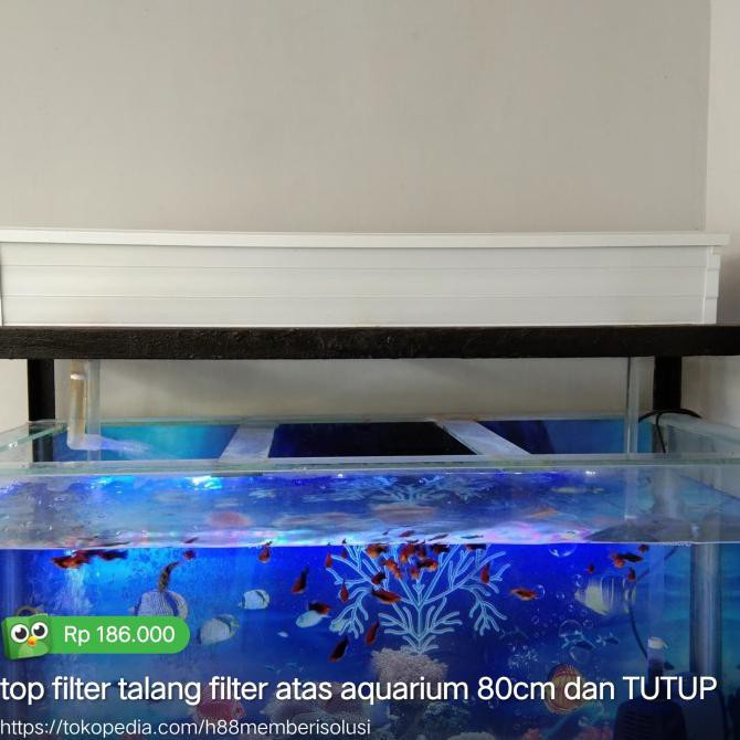 ٭ Top Filter Talang /Filter Atas Aquarium Paket Lengkap 80Cm ❆