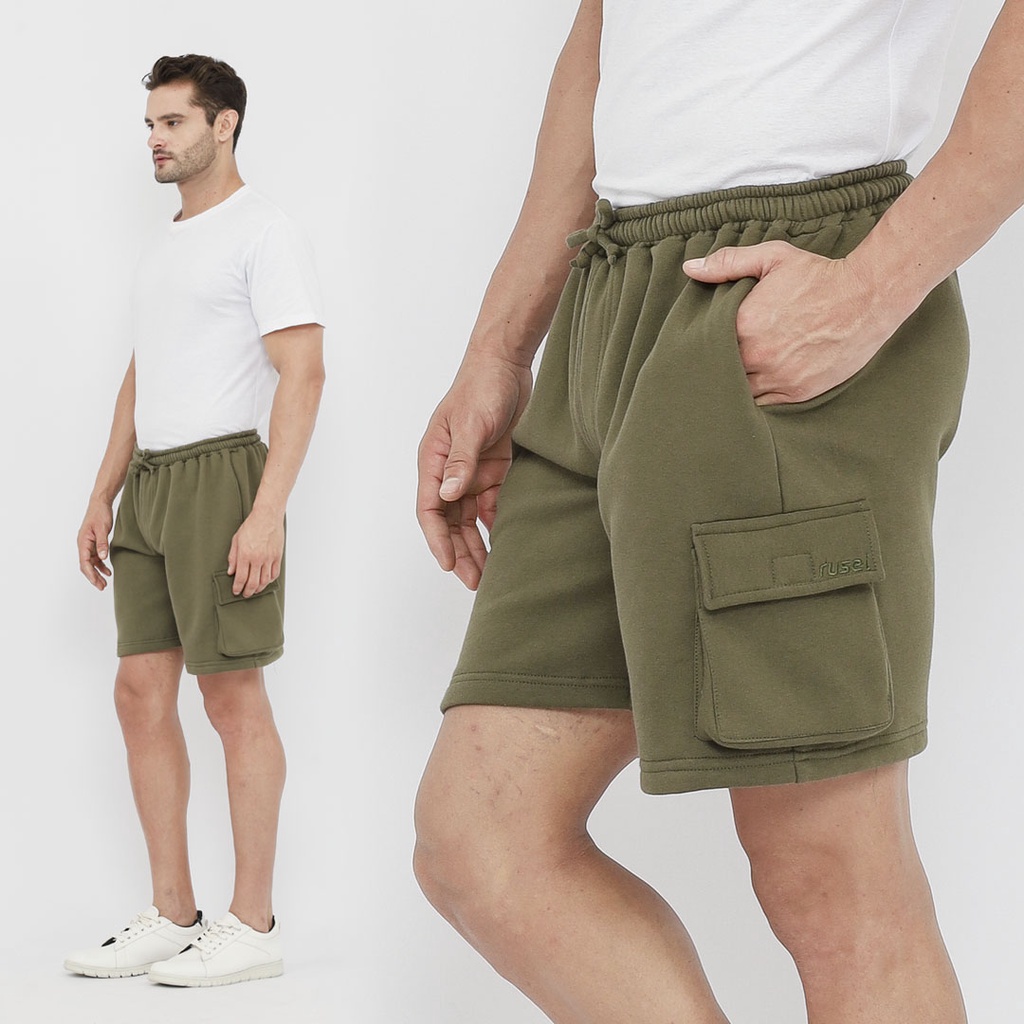 RUSEL CO I Short Pants I Celana Kargo Pria I Celana Pendek Pria