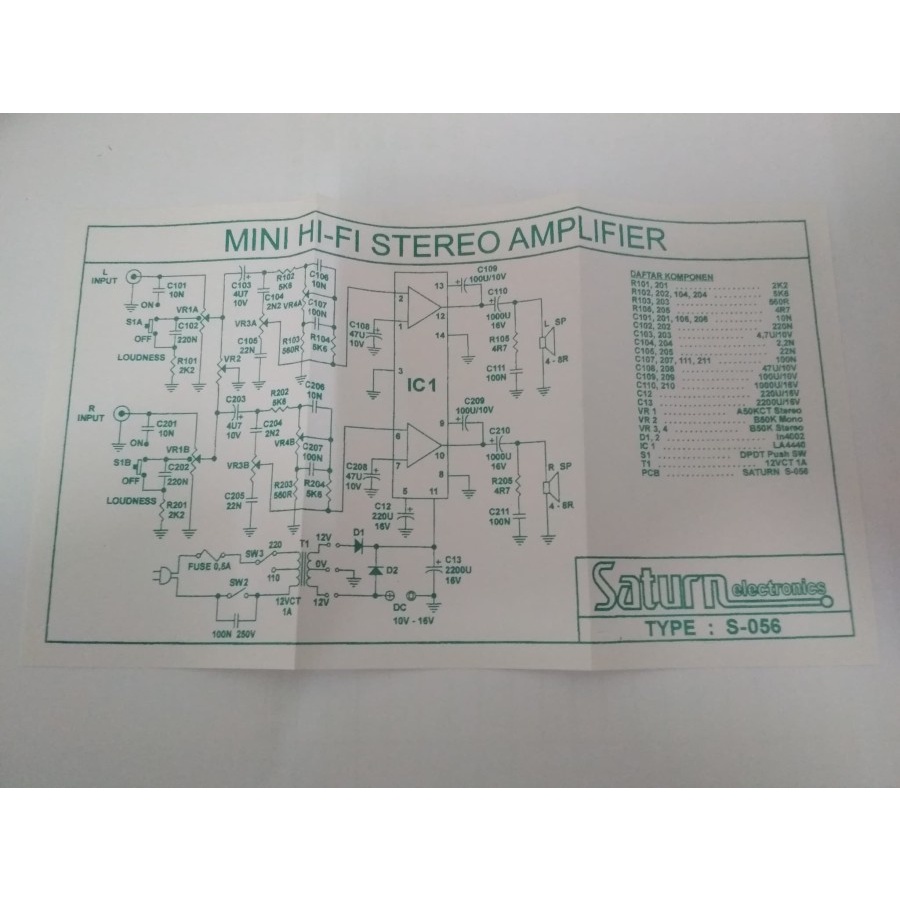 PCB Mini Hifi Stereo Power Amplifier LA4440 S-056