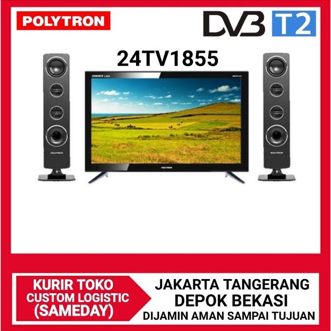 POLYTRON 24T1850 plus Speaker LED TV CinemaX [24 Inch] Garansi 5 tahun Termurah