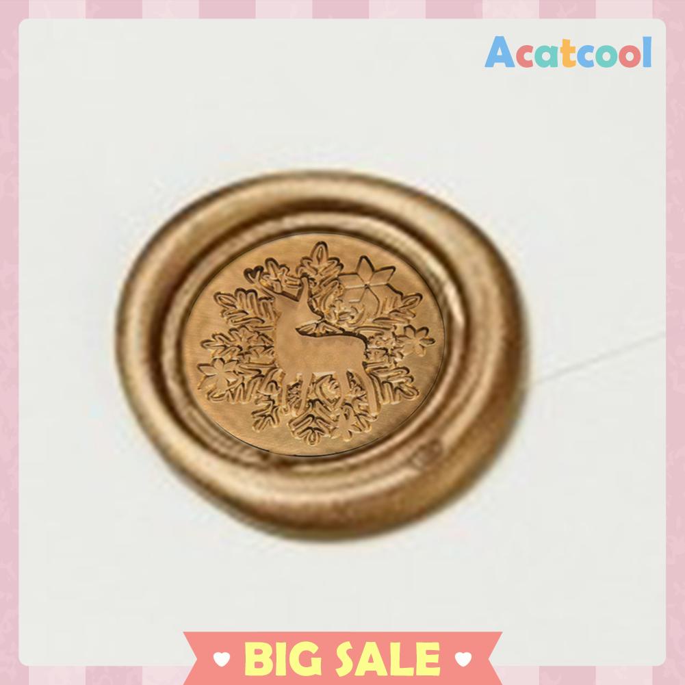 Stempel Segel Lilin Gaya Retro Antik Dengan Gagang Kayu Untuk Amplop