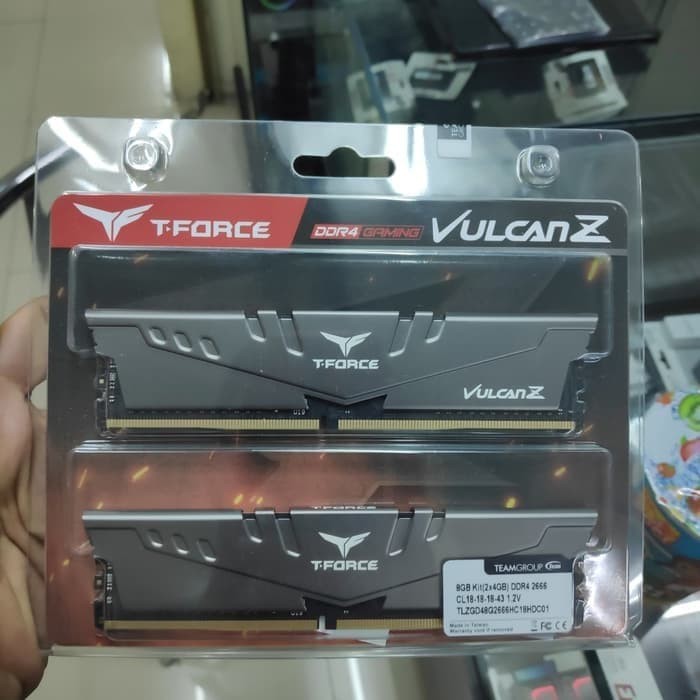 RAM DDR4 16GB KIT 8GBx2 PC2666 TEAM T-FORCE VULCAN Z