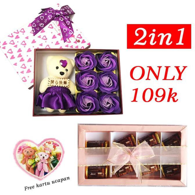 

Ready Oke Promo 2In1 Bunga Valentine - Kado Valentine - Coklat Valentine Cpv02