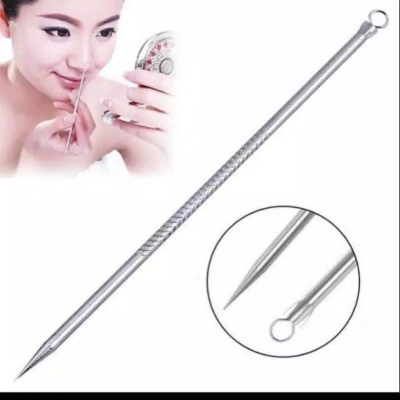 Medan Termurah Ujung lancip Acne Tool alat pencet jerawat komedo stainless