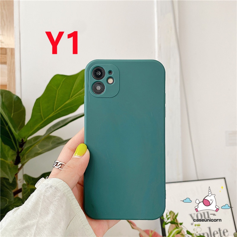 Casing Xiaomi Redmi 10 9A 9 Mi 11 Lite 11Lite 10T 10 Redmi Note 10 10s Simple Solid Pure Color Soft TPU Straight Edge Back Case