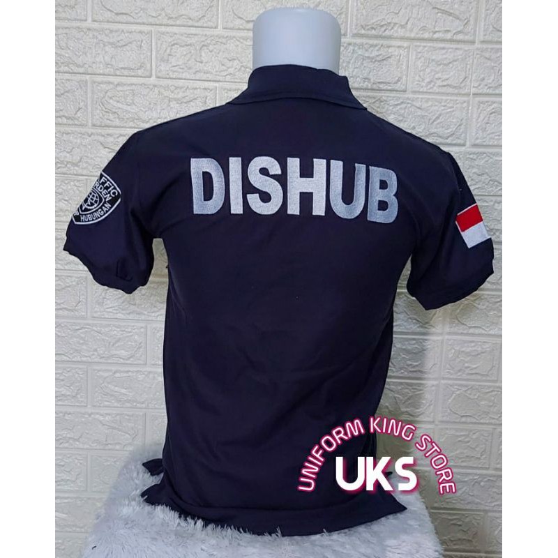 KAOS DISHUB - KAOS KERAH DISHUB NAVY BORDIR