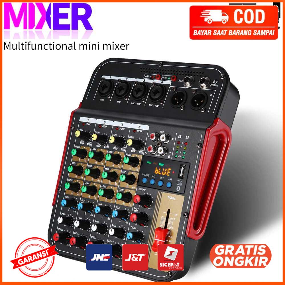 Professional Live Audio Mixer DJ Bluetooth 6 Channel - MX-i6