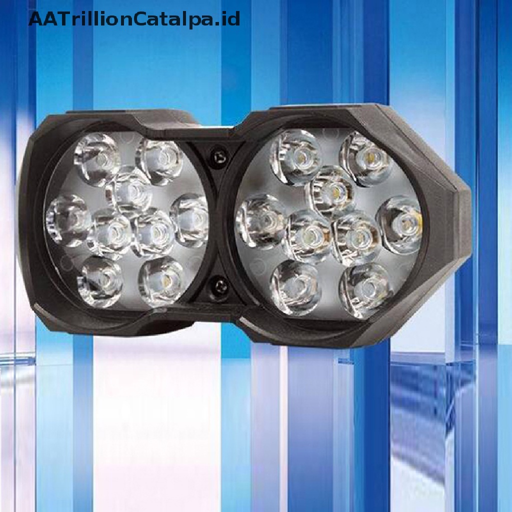 Aatrillioncatalpa 1Pc Lampu Sorot 18 LED 40W Super Terang Untuk Motormobil