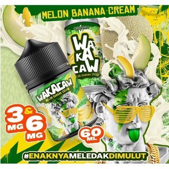 WAKACAW V2 LIQUID 60ML MELON BANANA CREAM 3MG 6MG BY TRILOGY BREWERY