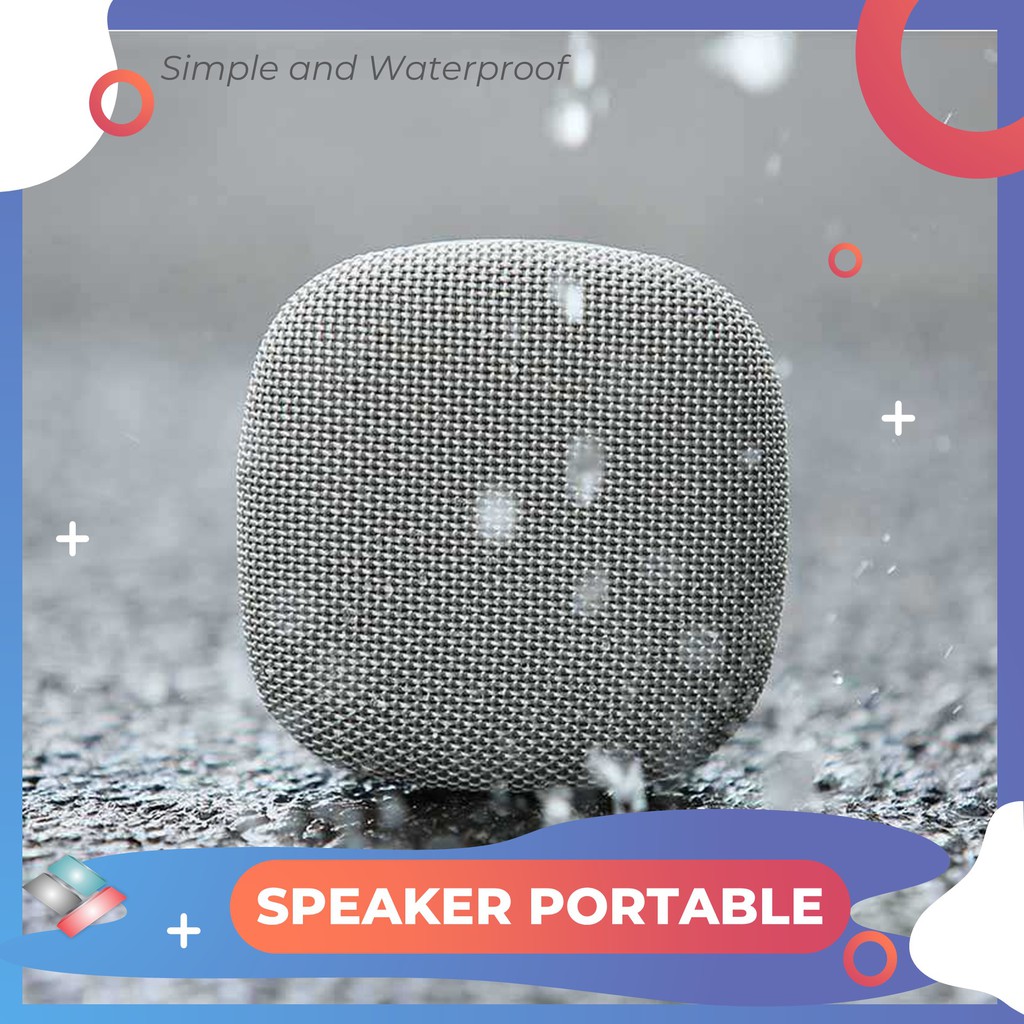 Speaker Bluetooth Portable Bass Speaker Outdoor Waterprof Bluetooth 5.0 1200 mAh Simple anti air