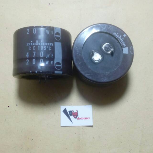 Elco  elko 470uf 200v 105'c nichicon