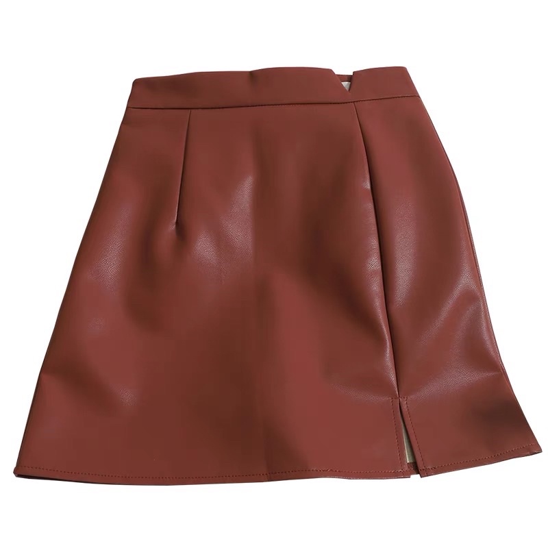 (S-XXL) MINI SKIRT SLIT BELAH ROK WANITA