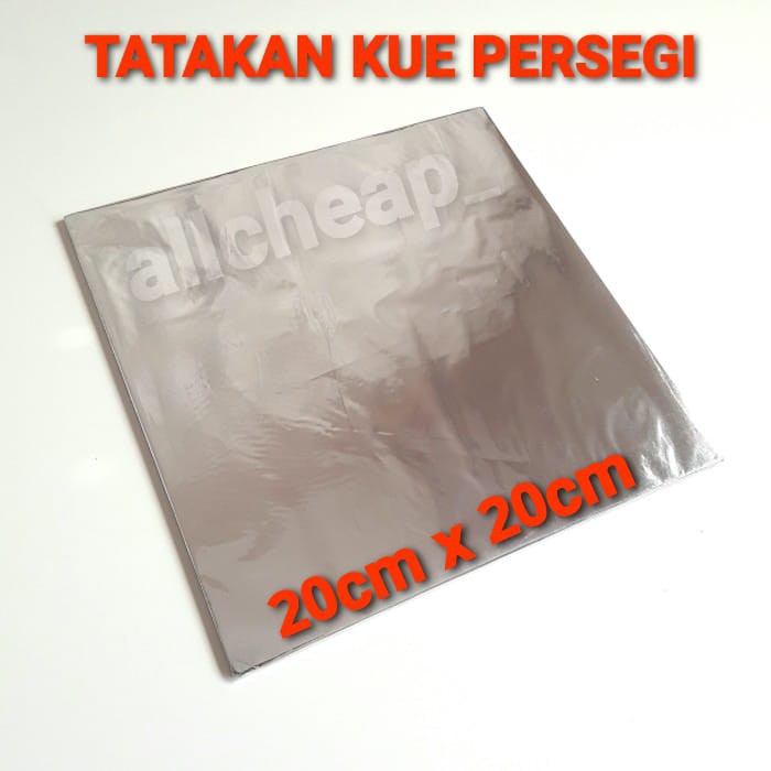 ALAS PAPAN TRIPLEK KUE TART uk.20X20cm TRIPLEKS TATAKAN KAYU BULAT