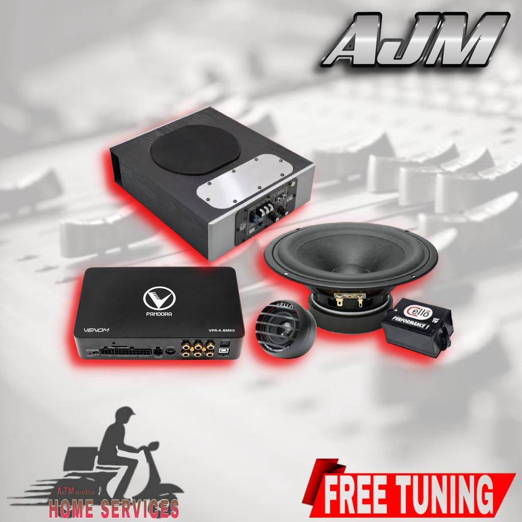 PAKET AUDIO MOBIL full System CELLO mix DSP VENOM not GROUND ZERO