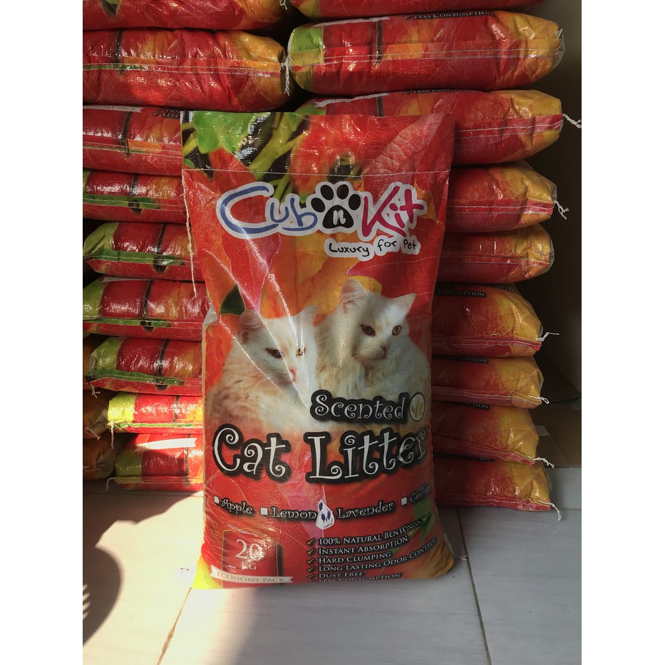 Promo PASIR KUCING GUMPAL WANGI CAT LITTER CUBNKIT 20KG