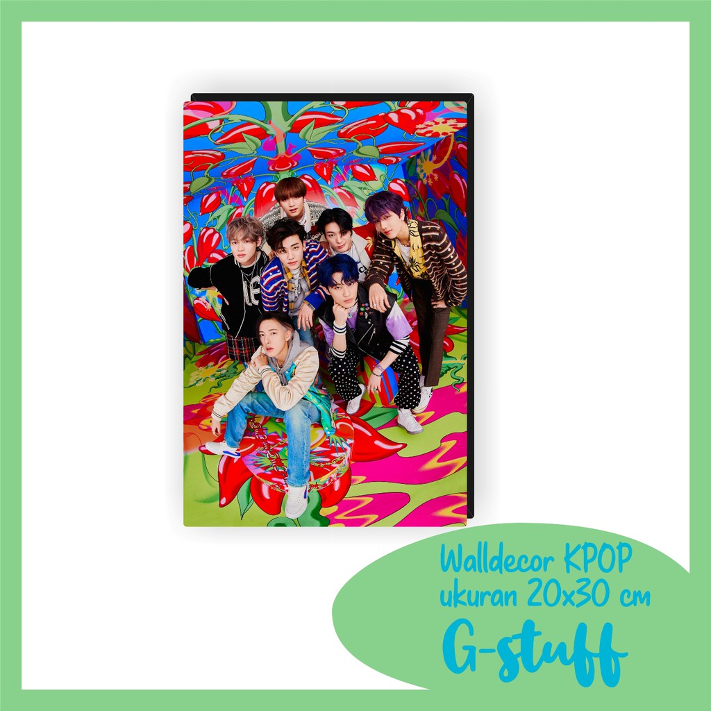 WALLDECOR NCT DREAM HOT SAUCE JALAPENO UKURAN 20X28 CM WALL DECOR POSTER KAYU HIASAN DINGDING GLOSSY