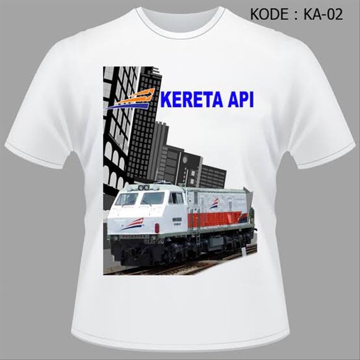 KAOS KERETA API - BAJU TSHIRT PT KAI BUMN STASIUN KERETA - BAJU PT KAI BUMN - KAOS BUMN PT KAI