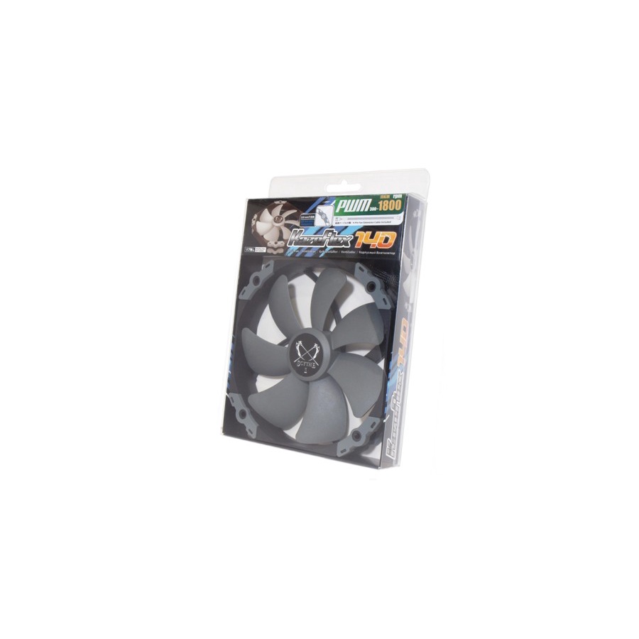 Fan Scythe Kaze Flex 140 PWM 1800 RPM | Round Frame | KazeFlex 140mm