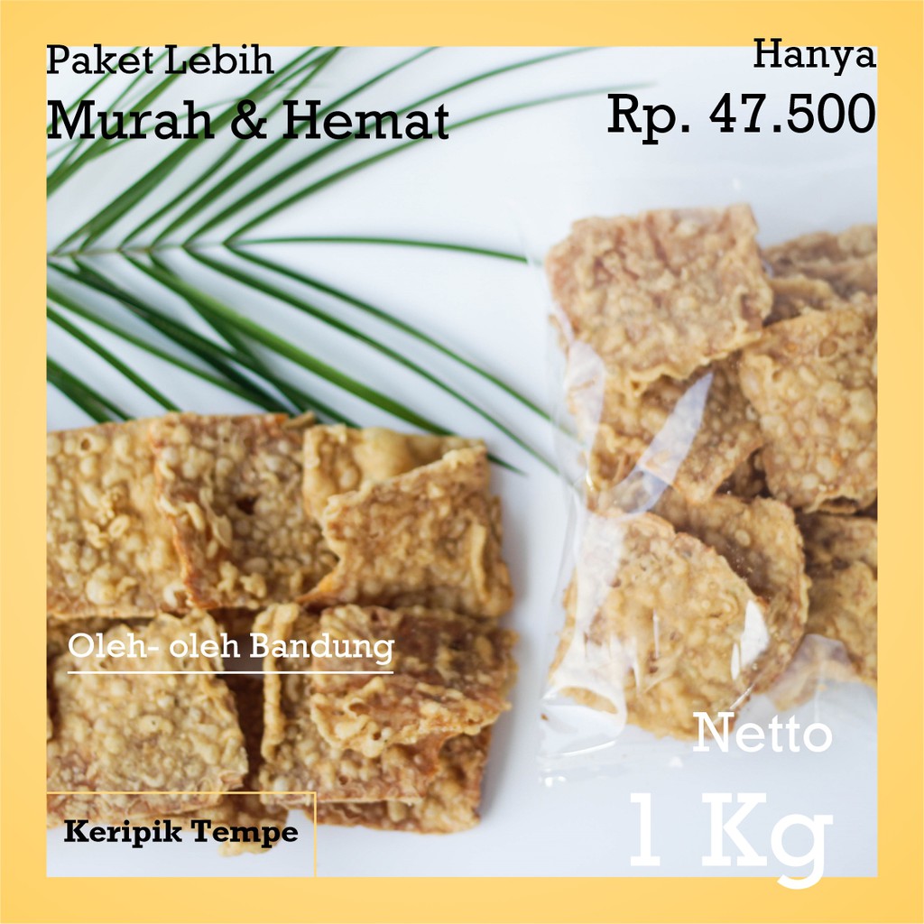 

Makanan ringan/Keripik Tempe/1Kg/cemilan/snack/murah/oleh oleh/cemilan kiloan/cemilan sehat/terlaris