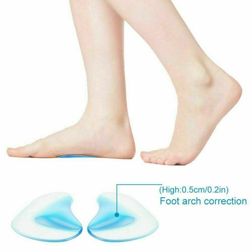 Silicone Insole Flat Foot / Medial Arch Support / Kaki Bebek / Kaki Datar / Alat Terapi / Kesehatan