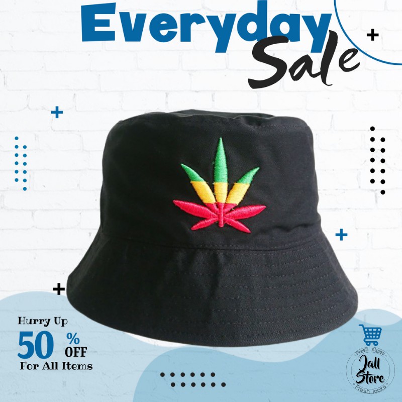 Topi Ala Korea Pria Wanita Head Bucket KPOP Rasta Buket Het Terbaik
