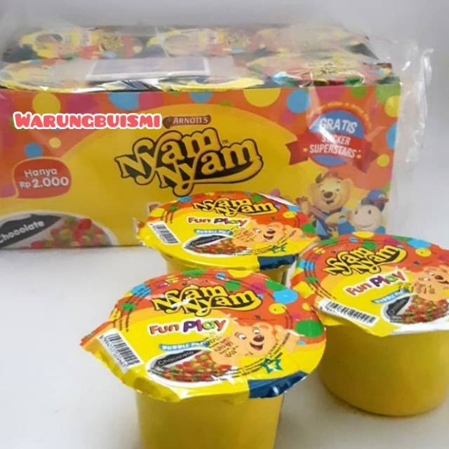 

Murah & Promo || NYAM NYAM BUBBLE PUFF FUN PLAY/ Nyamnyam box isi 12pcsx11gr