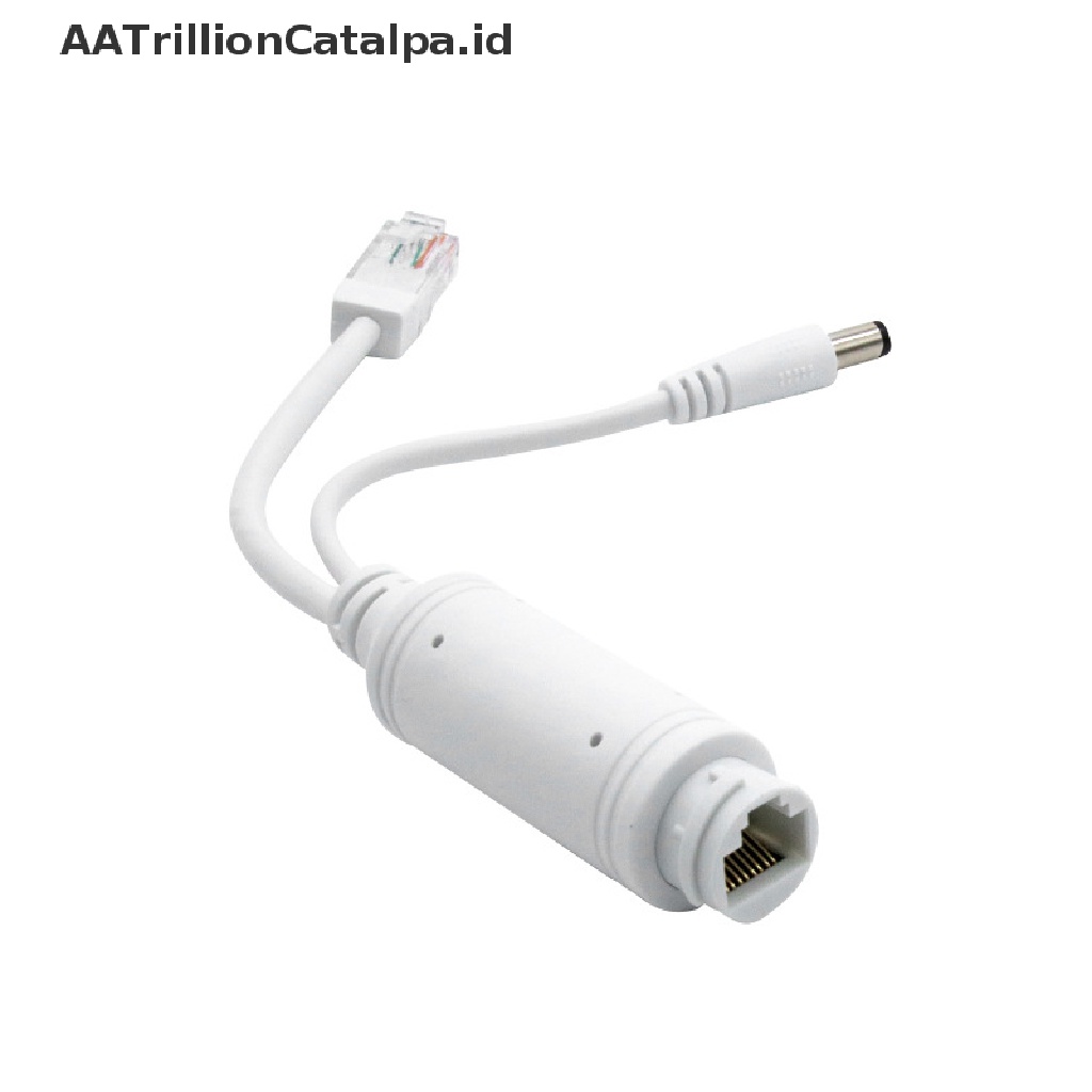 Aatrillioncatalpa 48V Ke 12V Kabel Adapter Splitter POE Power Supply Tahan Air Untuk Kamera IP