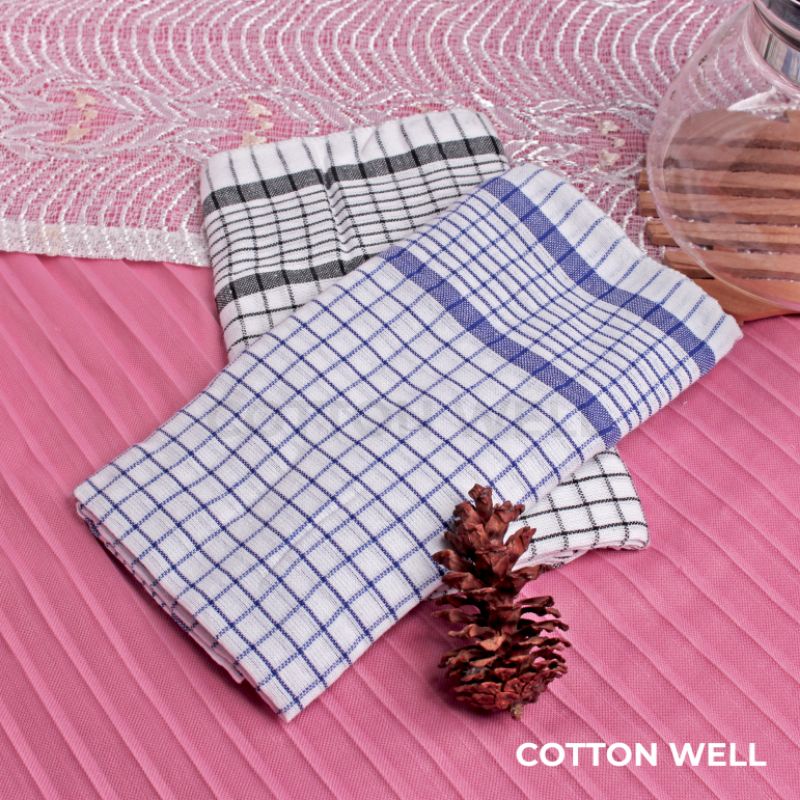 Serbet dapur Isi 12 pcs Serbet Dapur Cotton Well 50cm x 50cm Murah Meriah Senang Lap Piring Lap Dapur Warna Warni Lap Gantung