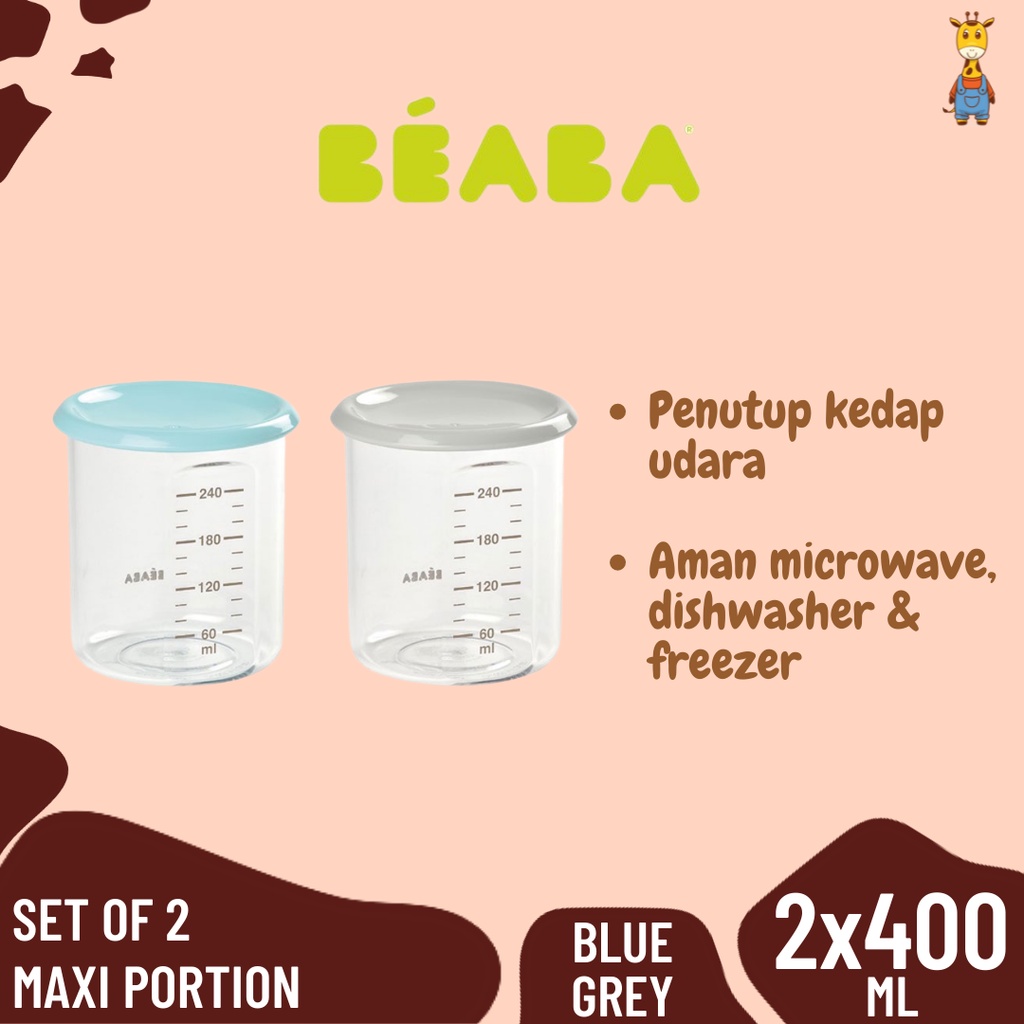 Beaba Set Of 2 Maxi Portion 240