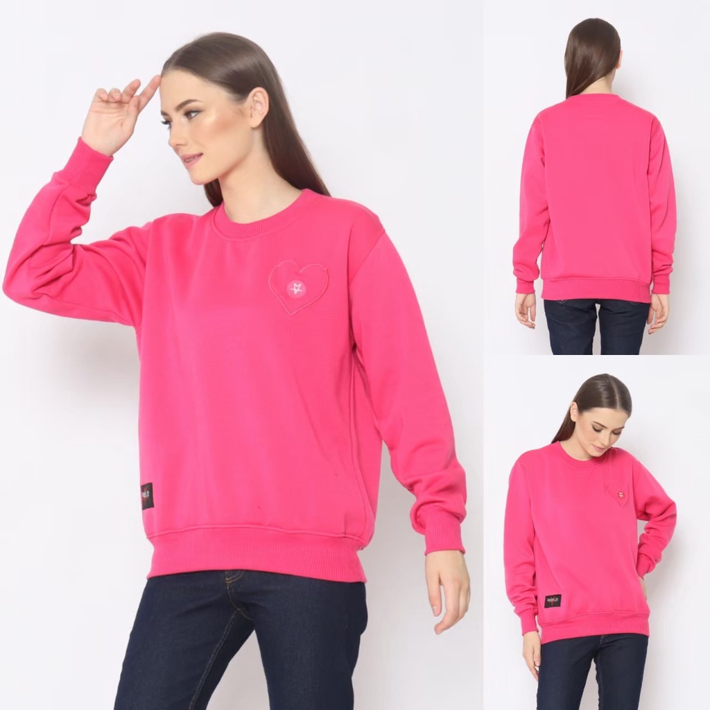 Sweater Wanita Korea Style | Fleece Cotton Tebal | Original Rebel ID | Dhea Fashion