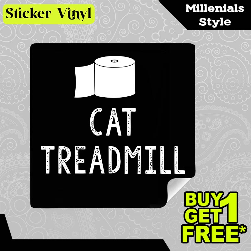 

Stiker Sticker Cat Treadmill Gambar Unik Desain Keren dan Kekinian Aesthetic Bahan Vinyl Satuan Anti Air