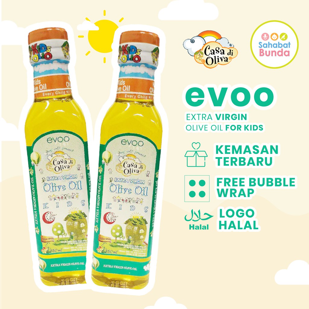 

EVOO (extra virgin olive oil) CASA DI OLIVA For Kids 250ml mpasi Minyak Zaitun 100% Original