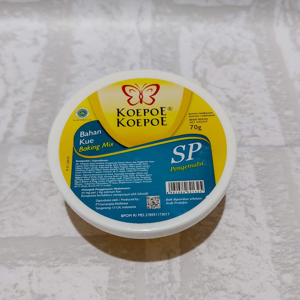 

Koepoe Koepoe SP Pengemulsi 70gr Bahan Kue Baking Mix