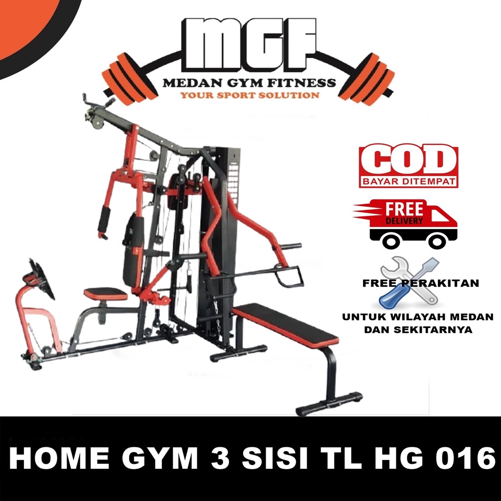 GRATIS ONGKIR DAN RAKIT - Alat Fitness - Angkat Beban - Home Gym TL HG 016 - Olahraga di Rumah