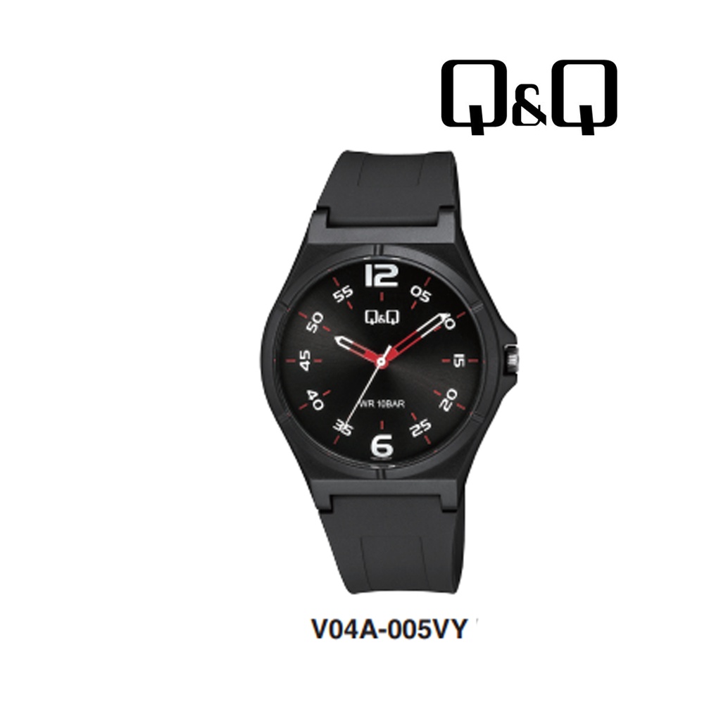 SALE Jam Tangan Pria Sporty Casual Rubber Analog Original Q&amp;Q QNQ QQ V04A Series