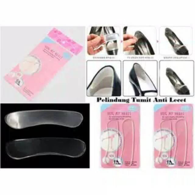 GEL TRANSPARAN SILICONE HEEL GRIP PATCH / HUG MY HEELS / PELINDUNG TUMIT KAKI