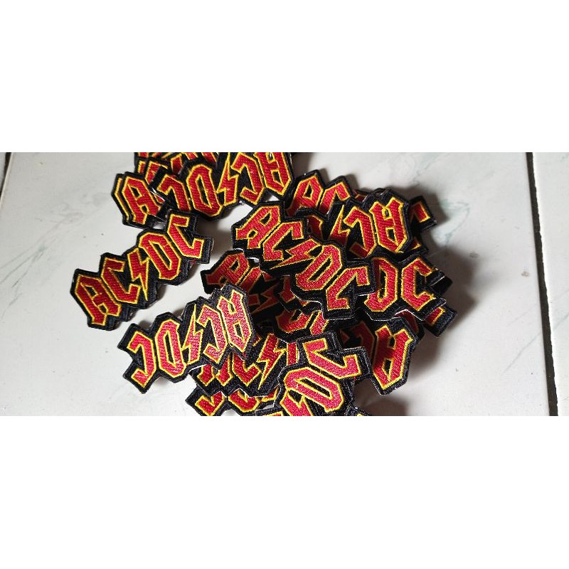 emblem patch bordir acdc