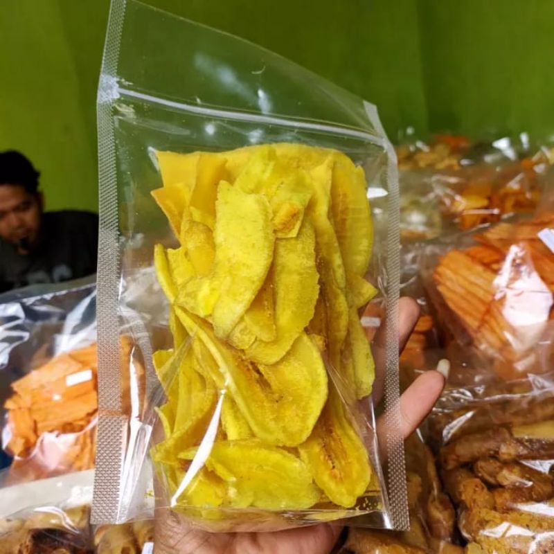 Jual Keripik Pisang Kepok Asin 100 Gr Keripik Pisang Manis Keripik