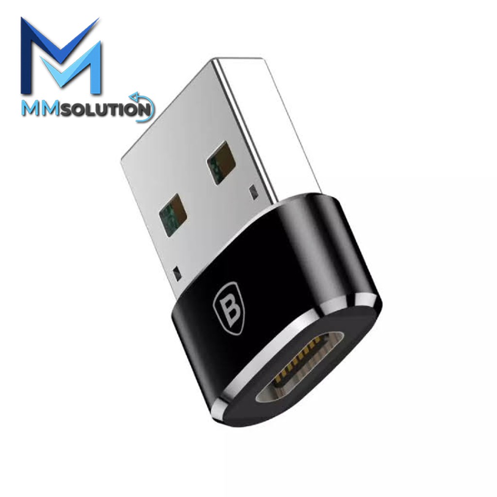 Baseus Mini Type-C Female To USB Male Adapter Converter OTG Transfer Data