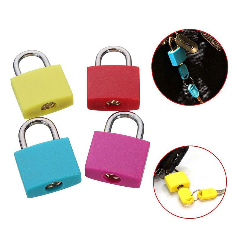 Gembok  Kunci Tas Koper Kunci Gembok Mini Gembok Tas Kecil Mini Travel Baggage Luggage Lock Dua Kunci Bagasi Tas Travel Jelly