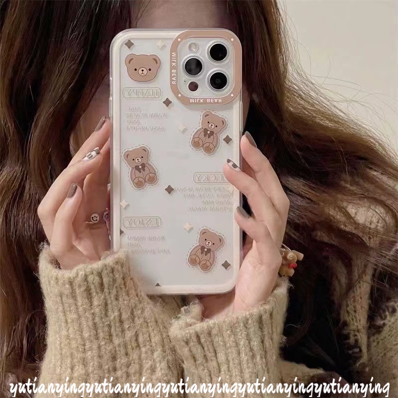 Soft Case Tpu Transparan Motif Kartun Beruang Untuk Realme C21Y C25Y 5 C15 C20 C21 C25 C25S C3 C20A 5S 5i 6i 8i C11 Narzo 20 30A