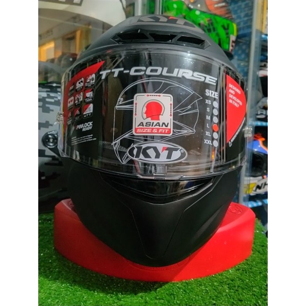 Helm KYT TT Course Solid Polos-2