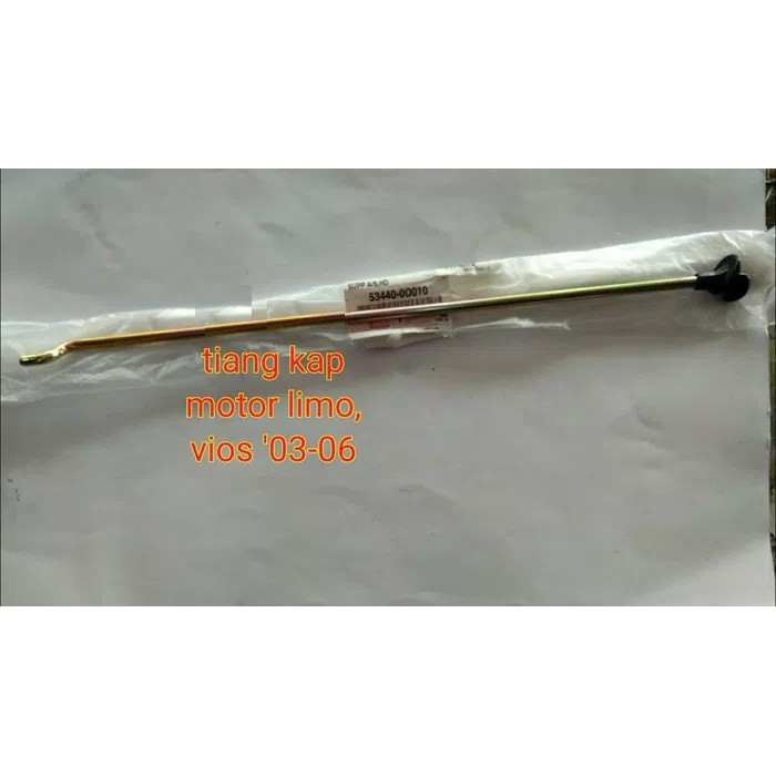 Besi Tiang Penyangga Kap Tutup ATAS mesin Toyota Vios Limo 2003 2004 2005 2006 Radiator Selang Pipa 