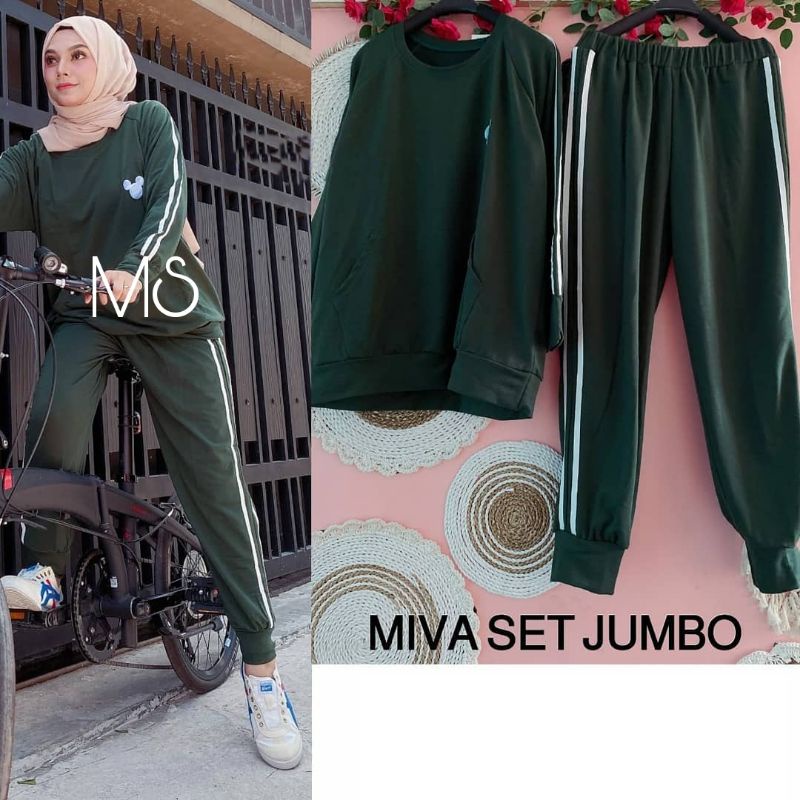 SET CELANA MIVA, BABYTERRY, GAMIS HIJAB MUSLIM, SETELAN OLAHRAGA